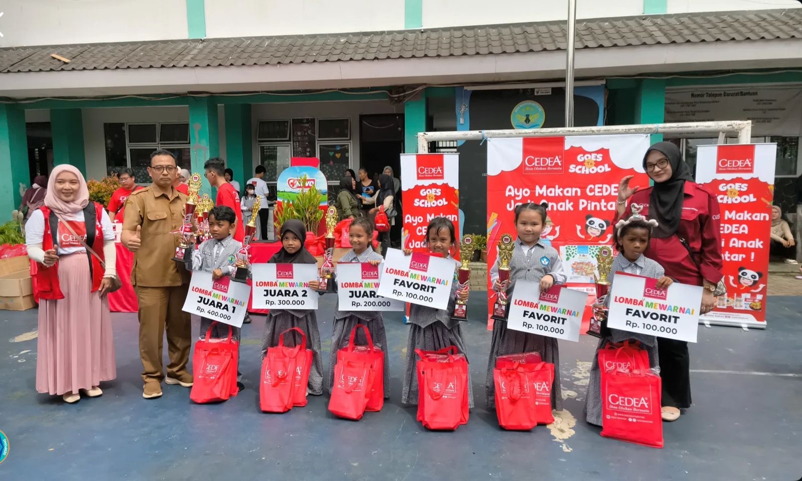Kolaborasi Cedea, dan Kampung Dongeng di UPTD SDN Rawabuntu 03 Gelar Lomba Masak dan Mewarnai Gambar