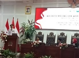 Walikota Malang Sampaikan Visi dan Misi Dalam Rapat Paripurna DPRD Kota Malang